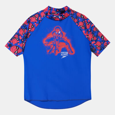 Speedo Kids' Spiderman Rashguard Blue Speedo Kids' Spiderman Rashguard Blue
