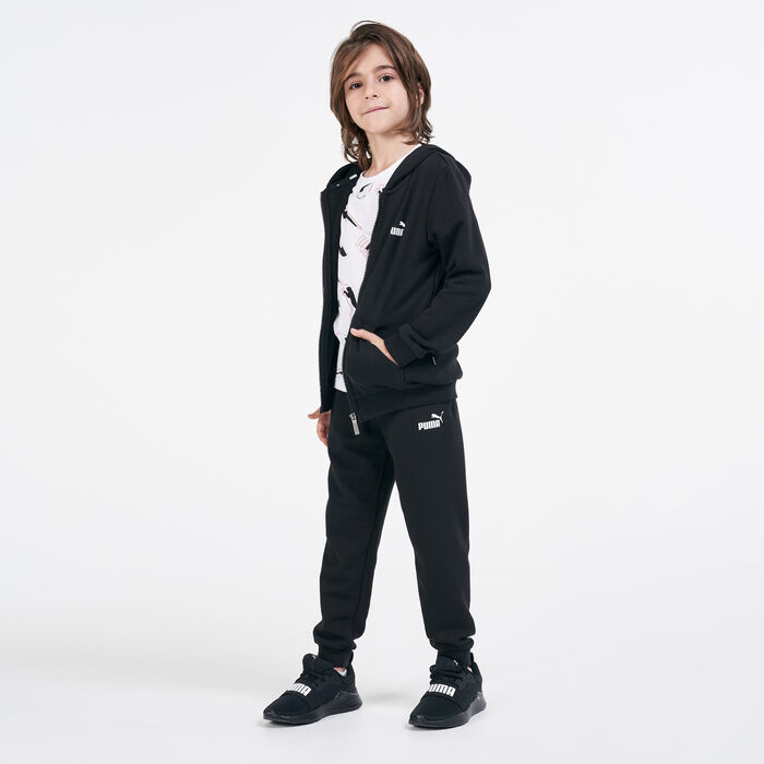 PUMA Kids' Amplified Big Logo Hoodie Black PUMA Kids' Amplified Big Logo Hoodie Black image number 2
