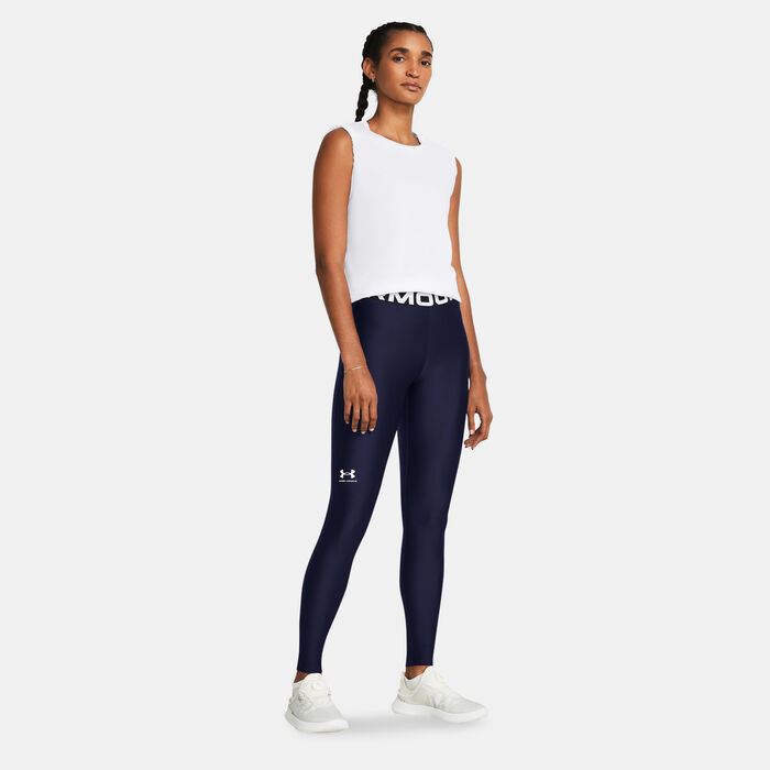 Under Armour Women's HeatGear Training Leggings Blue Under Armour Women's HeatGear Training Leggings Blue image number 2