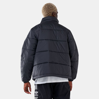 adidas Originals Men's Padded Stand-Up Collar Puffer Jacket Black adidas Originals Men's Padded Stand-Up Collar Puffer Jacket Black