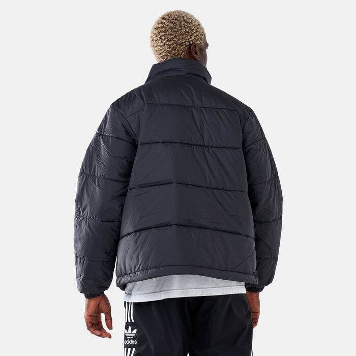 adidas Originals Men's Padded Stand-Up Collar Puffer Jacket Black adidas Originals Men's Padded Stand-Up Collar Puffer Jacket Black image number 1