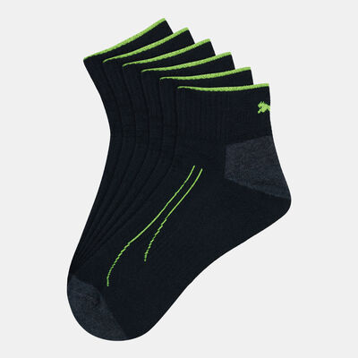 PUMA Men's Cell Train Quarter Socks (2 Pack) Black