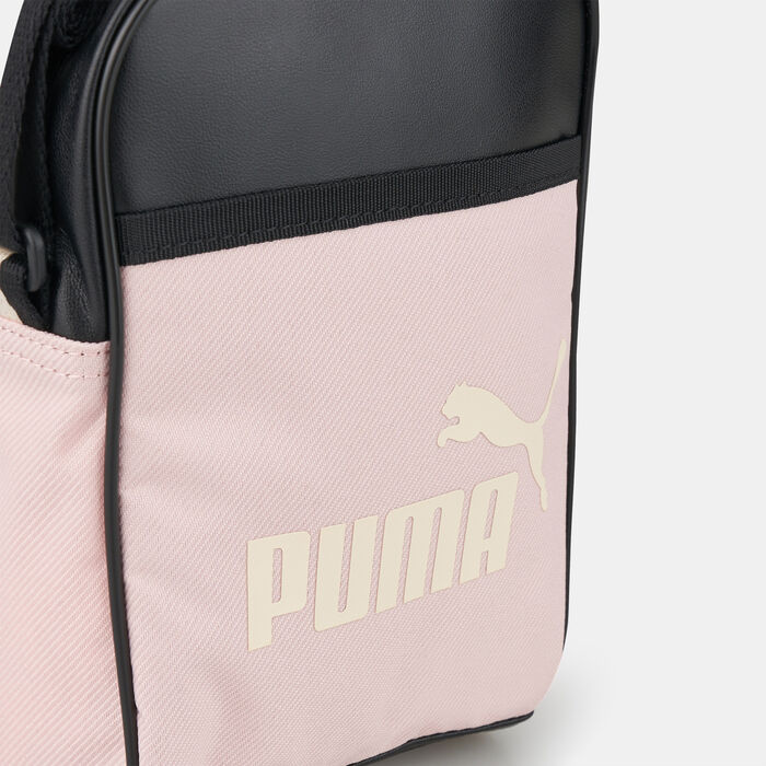 PUMA Men's Campus Compact Portable Messenger Bag Pink PUMA Men's Campus Compact Portable Messenger Bag Pink image number 3