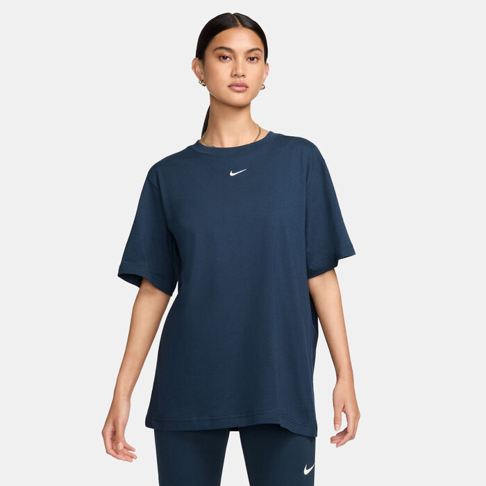 Nike Women's Sportswear Essential T-Shirt Blue Nike Women's Sportswear Essential T-Shirt Blue image number 0