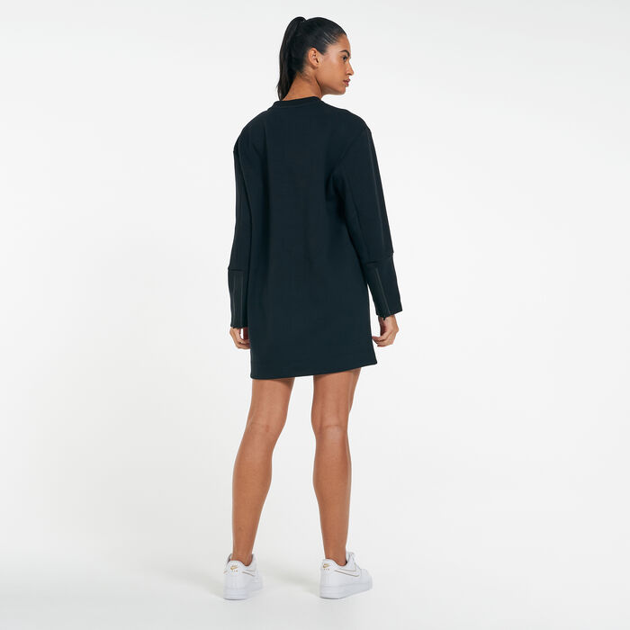 Nike Women's Sportswear Tech Fleece Essential Dress Black Nike Women's Sportswear Tech Fleece Essential Dress Black image number 1