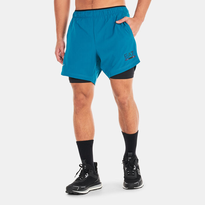 EA7 Emporio Armani Men's Vigor7 Bermuda Shorts Blue EA7 Emporio Armani Men's Vigor7 Bermuda Shorts Blue image number 0
