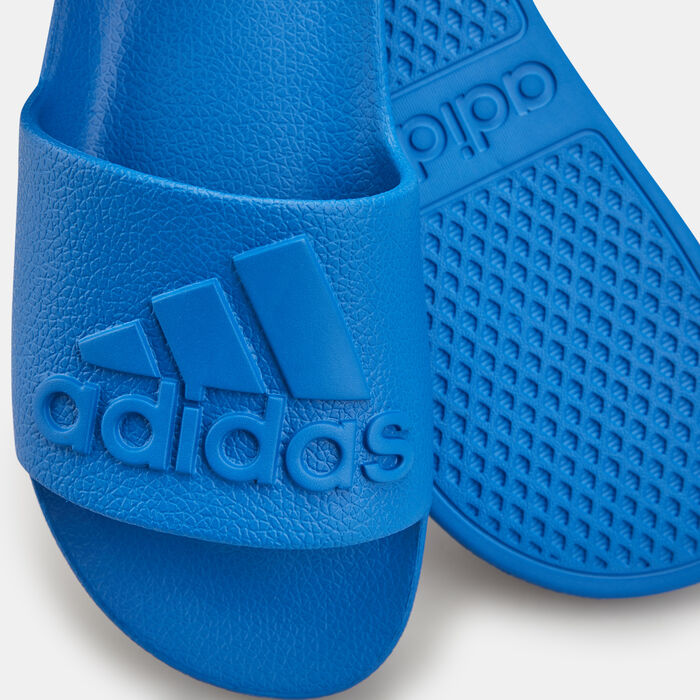 adidas Men's Adilette Aqua Slides Blue adidas Men's Adilette Aqua Slides Blue image number 2