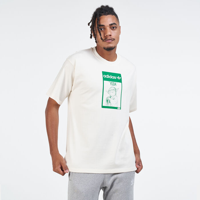 adidas Originals Men's Yoda T-Shirt White adidas Originals Men's Yoda T-Shirt White image number 0