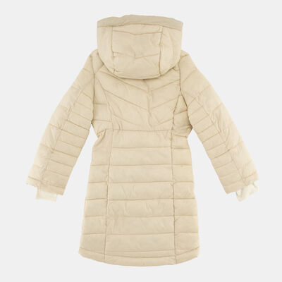 Sun and Sand Sports Kids' Hooded Puffer Jacket Beige