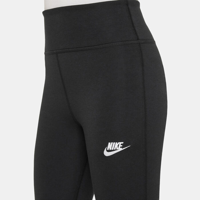 Nike Kids' Sportswear Classic High-Waisted Flared Leggings Black Nike Kids' Sportswear Classic High-Waisted Flared Leggings Black image number 2