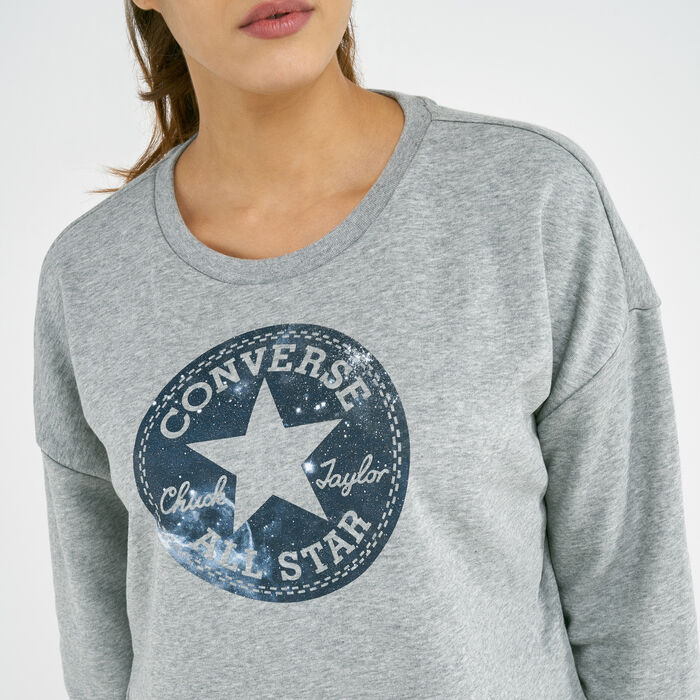 Converse Women's Chuck Patch Nova Long Sleeves T-Shirt Multi Converse Women's Chuck Patch Nova Long Sleeves T-Shirt Multi image number 3