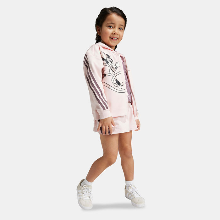 adidas Kids' Disney Minnie and Daisy Track Jacket (Young Kids) Pink image number 2