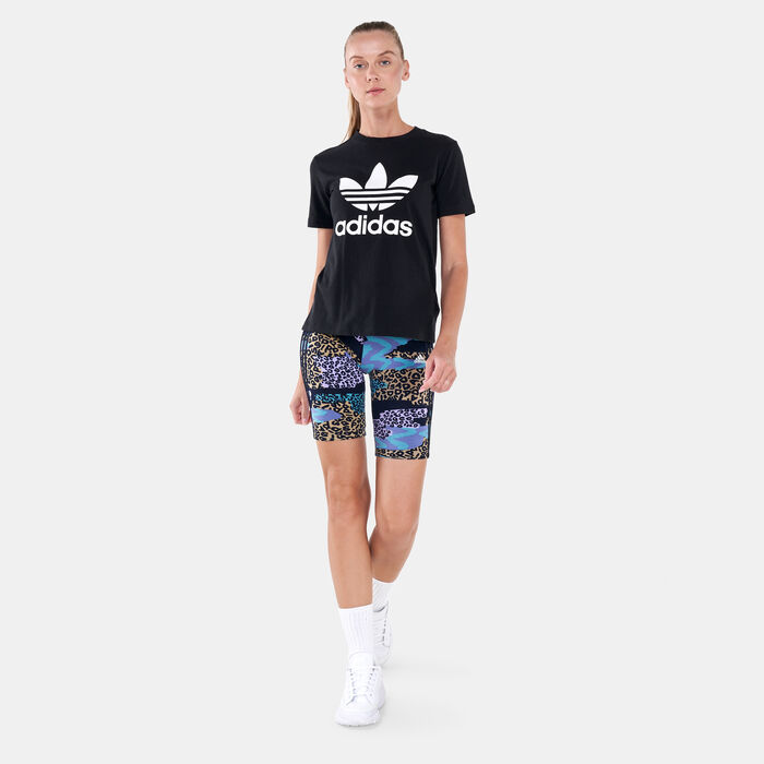 adidas Women's Farm Rio Bike Shorts Blue adidas Women's Farm Rio Bike Shorts Blue image number 2