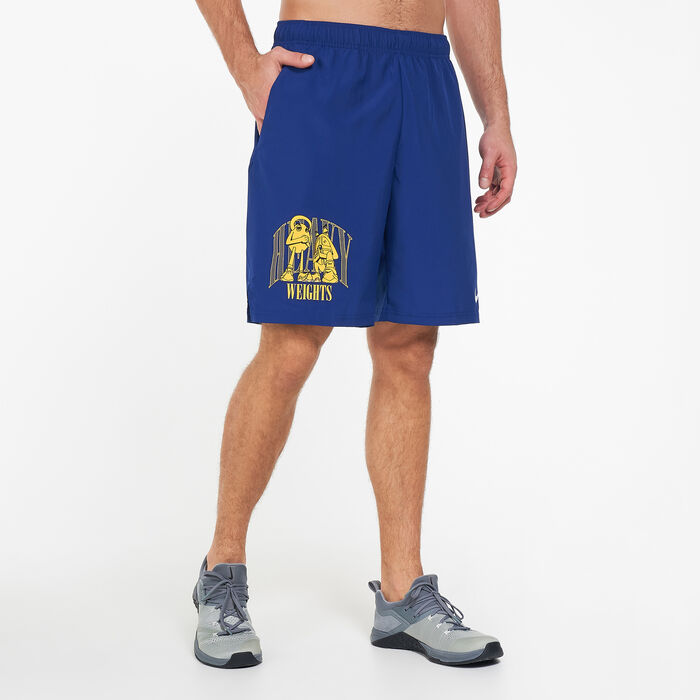 Nike Men's Dri-FIT Woven Graphic Training Shorts Blue image number 0