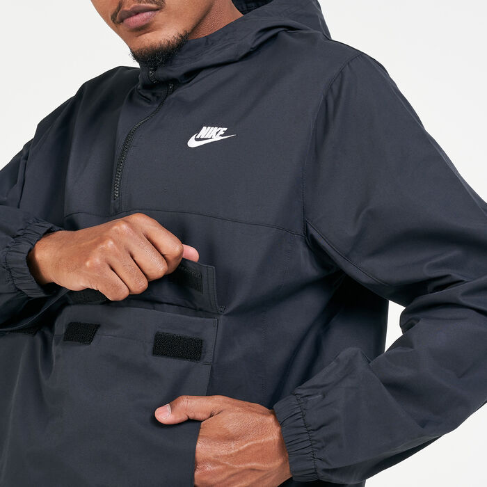 Nike Men's Sportswear Unlined Anorak Jacket Black Nike Men's Sportswear Unlined Anorak Jacket Black image number 3