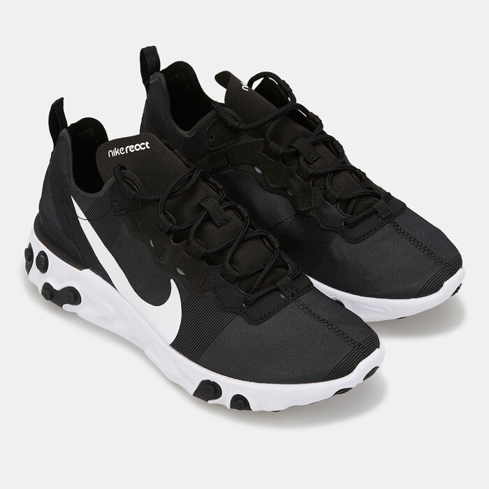Nike Women's React Element 55 Shoe Black image number 2