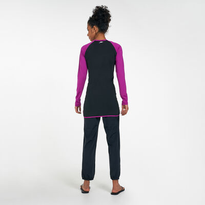 Speedo Women's Delight 2-Piece Bodysuit Black