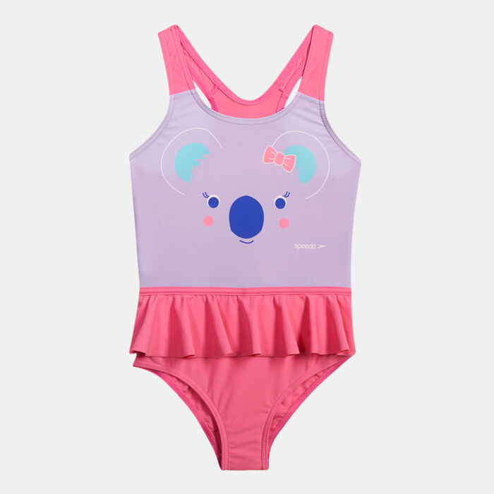 Speedo Kids' Koko Koala Frill Swimsuit (Baby & Toddler) Pink image number 0
