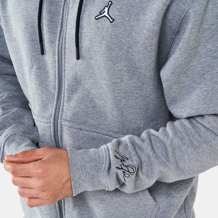 Jordan Men's Essentials Full-Zip Hoodie Grey image number 3