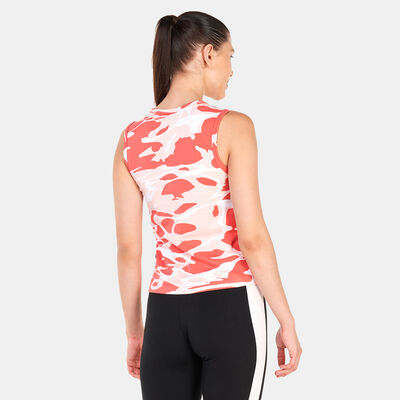 PUMA Women's Summer Splash Allover Print Tank Top Pink PUMA Women's Summer Splash Allover Print Tank Top Pink