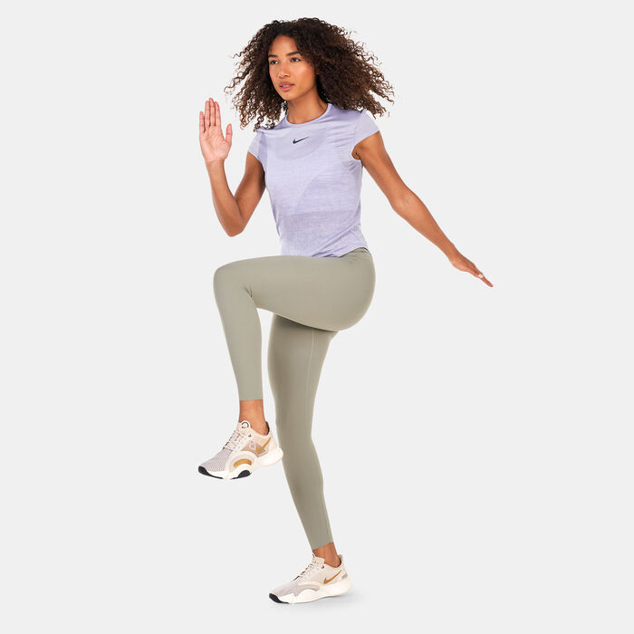 Nike Women's Dri-FIT Run Division Running Top Grey Nike Women's Dri-FIT Run Division Running Top Grey image number 2