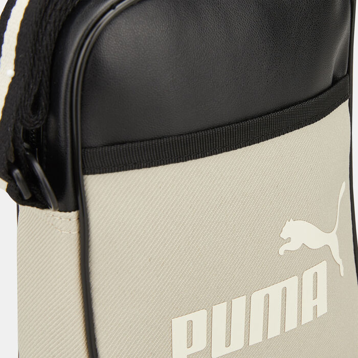 PUMA Men's Campus Compact Portable Messenger Bag Grey PUMA Men's Campus Compact Portable Messenger Bag Grey image number 3