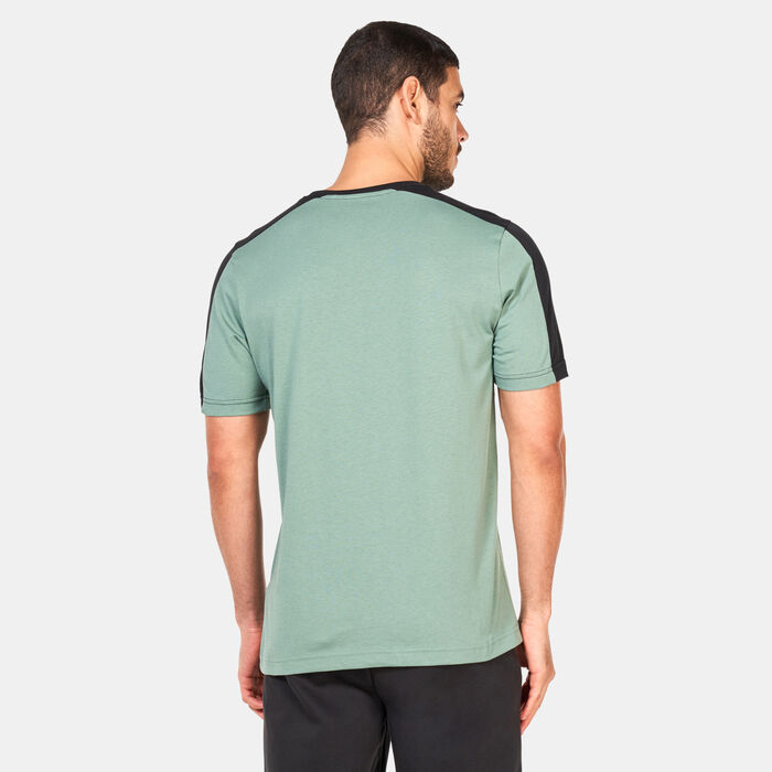 PUMA Men's Essentials Block Tape T-Shirt Green PUMA Men's Essentials Block Tape T-Shirt Green image number 1