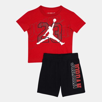 Nike Kids' Elevated Classic T-Shirt and Shorts Set Black