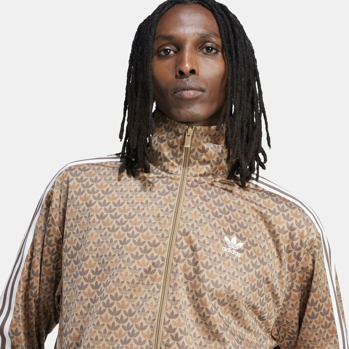 adidas Originals Men's Firebird Classic Mono Track Top Brown adidas Originals Men's Firebird Classic Mono Track Top Brown image number 3