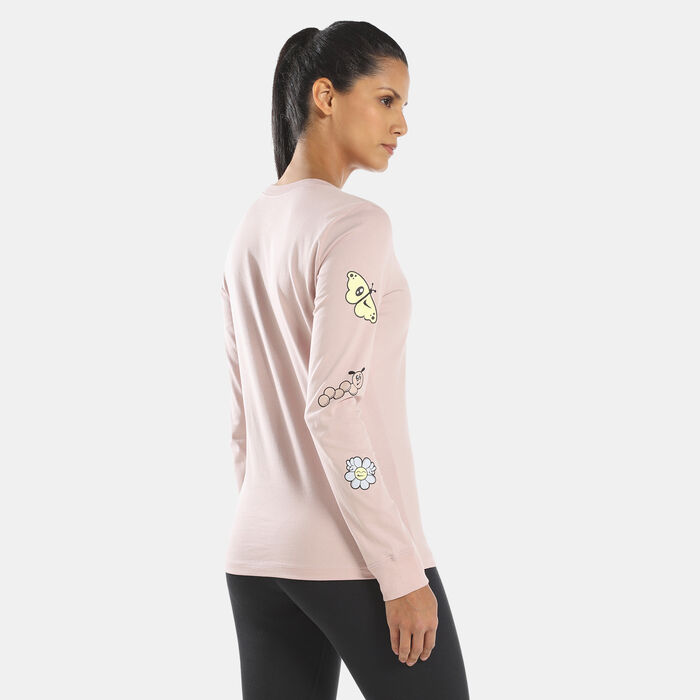 Nike Women's Sportswear Air Long Sleeves T-Shirt Pink image number 1