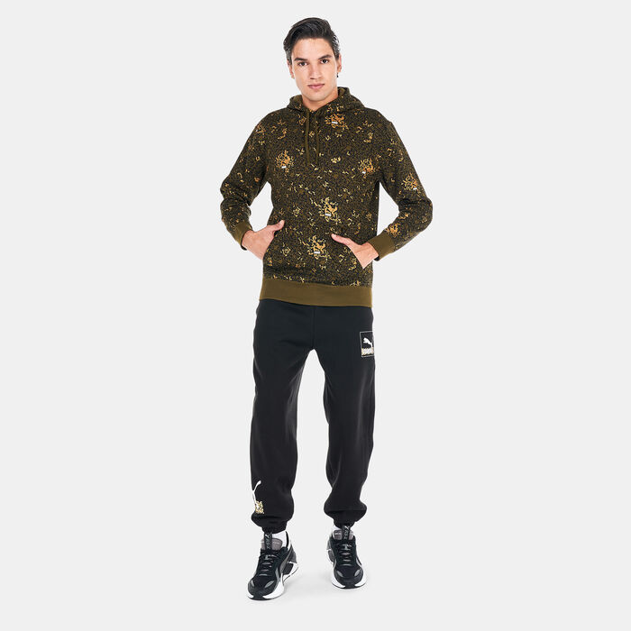 PUMA Men's Brand Love Metallic Hoodie Brown PUMA Men's Brand Love Metallic Hoodie Brown image number 2