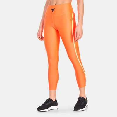 Under Armour Women's Project Rock HeatGear® Leggings Orange Under Armour Women's Project Rock HeatGear® Leggings Orange