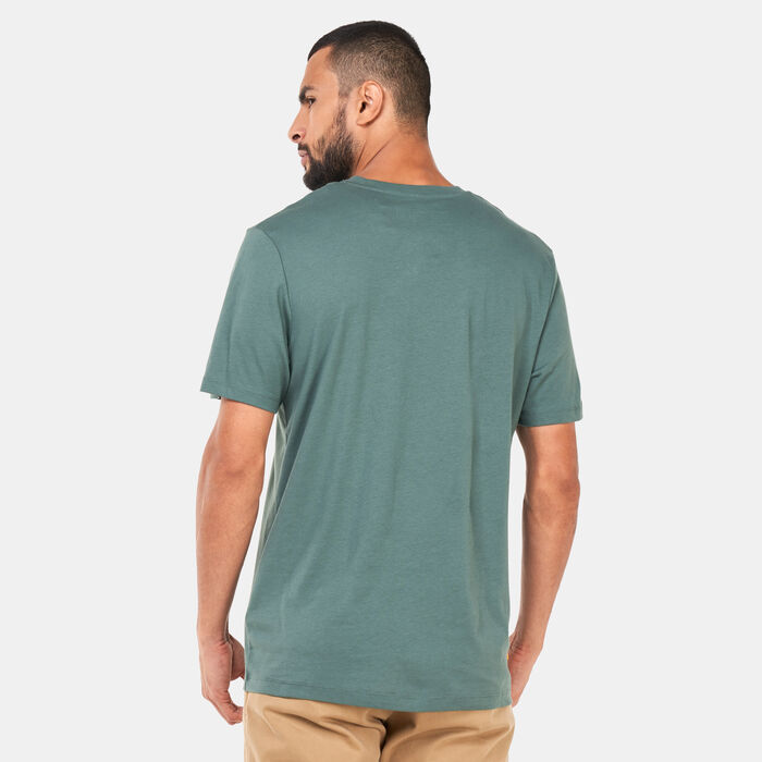 Timberland Men's Linear Logo Print T-Shirt Green image number 1
