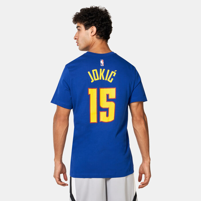 Jordan Men's NBA Denver Nuggets Nikola Jokic Statement Edition T-Shirt Blue image number 2