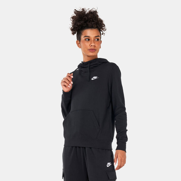 Nike Women's Sportswear Club Fleece Hoodie Black Nike Women's Sportswear Club Fleece Hoodie Black image number 0