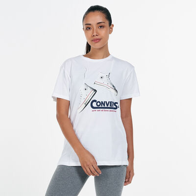 Converse Women's Summer Sneakers T-Shirt White