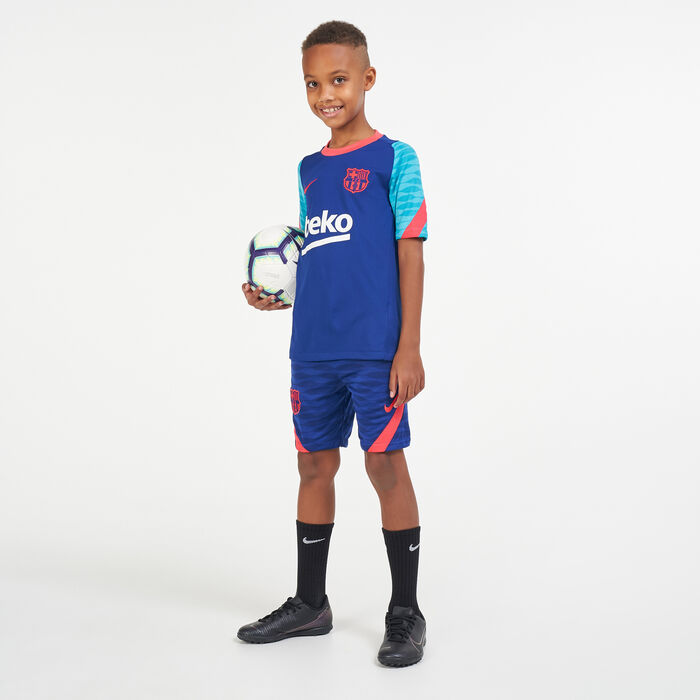 Nike Kids' F.C. Barcelona Strike Football Shorts Blue Nike Kids' F.C. Barcelona Strike Football Shorts Blue image number 2