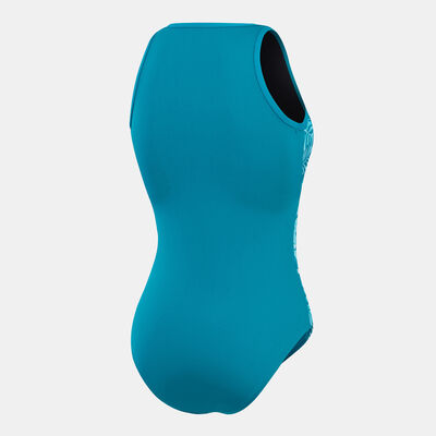 Speedo Women's Panel Hydrasuit Swimsuit Blue