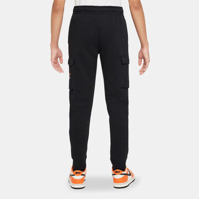 Nike Kids' Sportswear Fleece Graphic Cargo Trousers Black Nike Kids' Sportswear Fleece Graphic Cargo Trousers Black