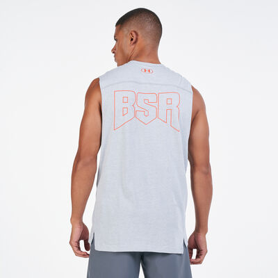 Under Armour Men's Project Rock Show Your BSR Tank Top Grey Under Armour Men's Project Rock Show Your BSR Tank Top Grey