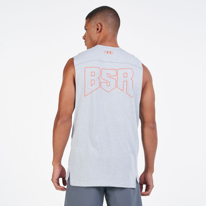 Under Armour Men's Project Rock Show Your BSR Tank Top Grey Under Armour Men's Project Rock Show Your BSR Tank Top Grey image number 1