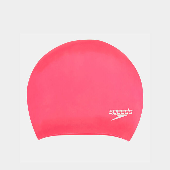 Speedo Long Hair Swimming Cap Pink image number 0