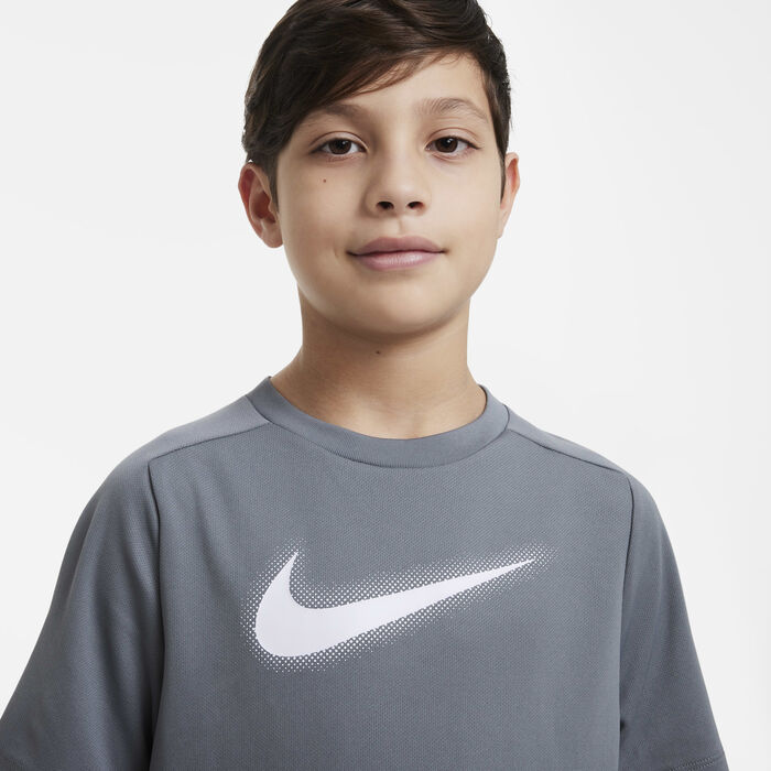 Nike Kids' Dri-FIT Multi Graphic Training Top Grey Nike Kids' Dri-FIT Multi Graphic Training Top Grey image number 2