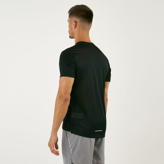 Nike Men's Dri-FIT Miller Running T-Shirt Black Nike Men's Dri-FIT Miller Running T-Shirt Black image number 3