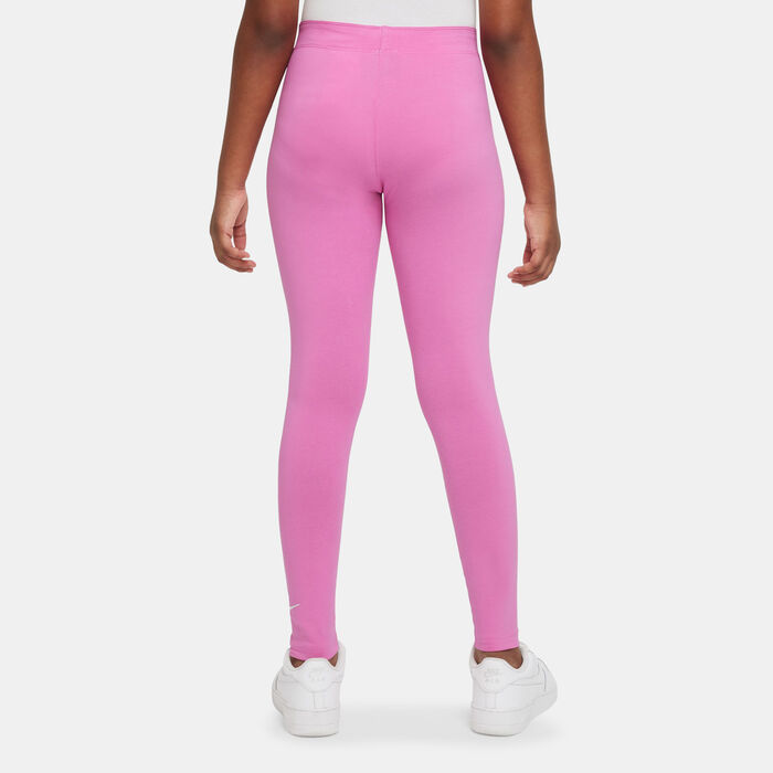 Nike Kids' Sportswear Favourites Swoosh Leggings Pink Nike Kids' Sportswear Favourites Swoosh Leggings Pink image number 1