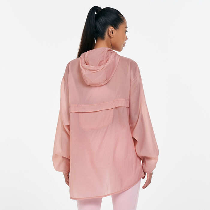 Nike Women's Run Division Pullover Packable Jacket Pink Nike Women's Run Division Pullover Packable Jacket Pink image number 1