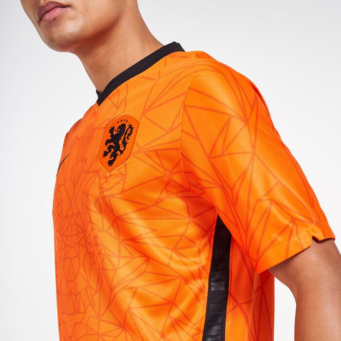 Nike Men's Netherlands 2020 Stadium Home Jersey Orange image number 3