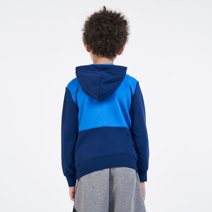 Jordan Kids' Jumpman Air Full-Zip Hoodie Blue Jordan Kids' Jumpman Air Full-Zip Hoodie Blue image number 1