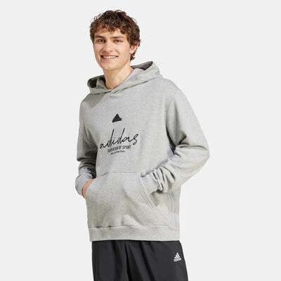 adidas Men's Brand Love Hoodie Grey