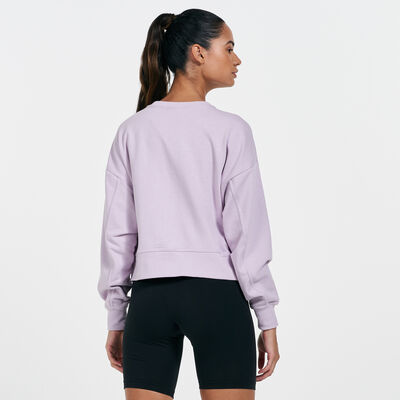 Nike Women's Dri-FIT Get Fit Crew Sweatshirt Purple